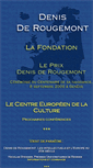 Mobile Screenshot of fondationderougemont.org
